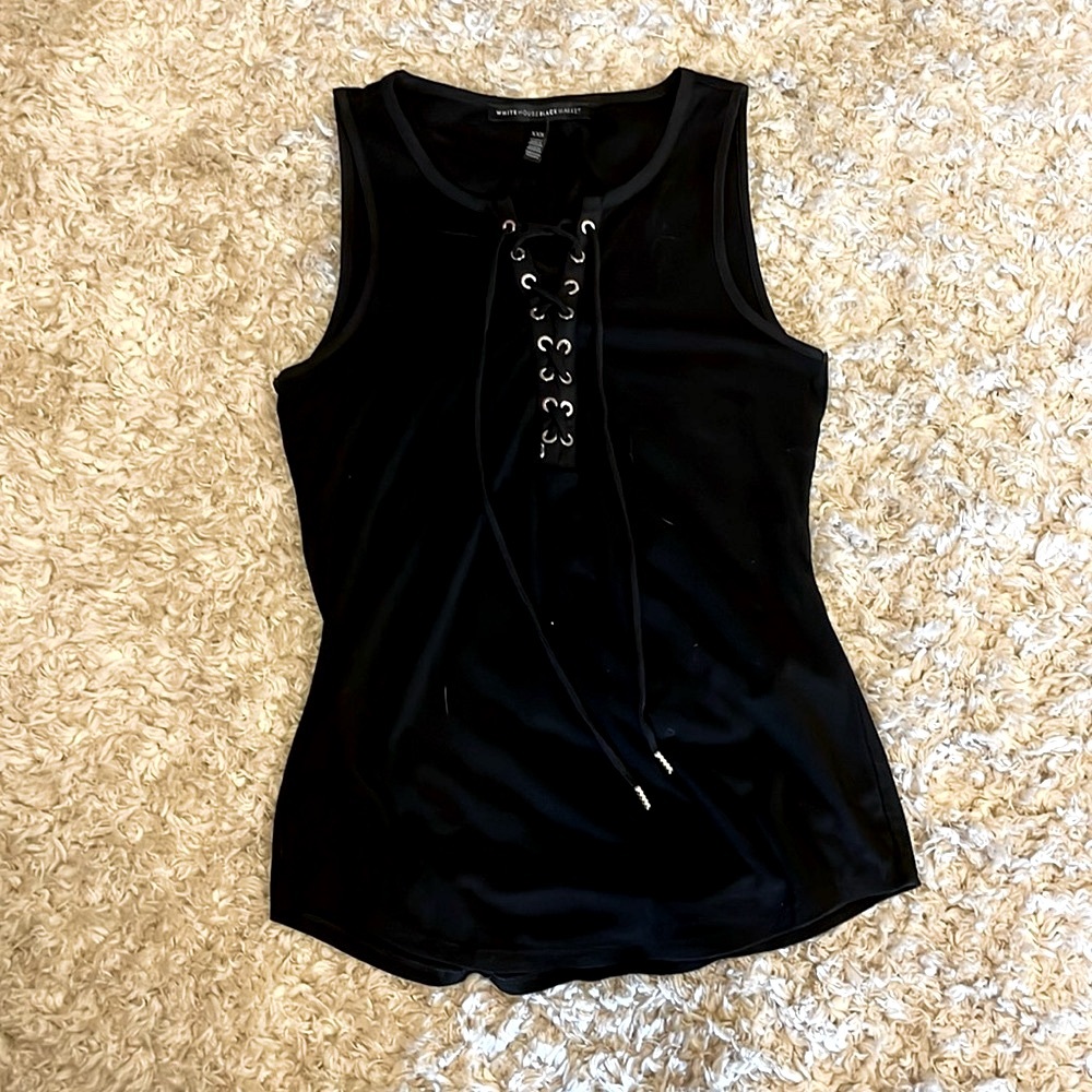 Formal black sleeveless tank